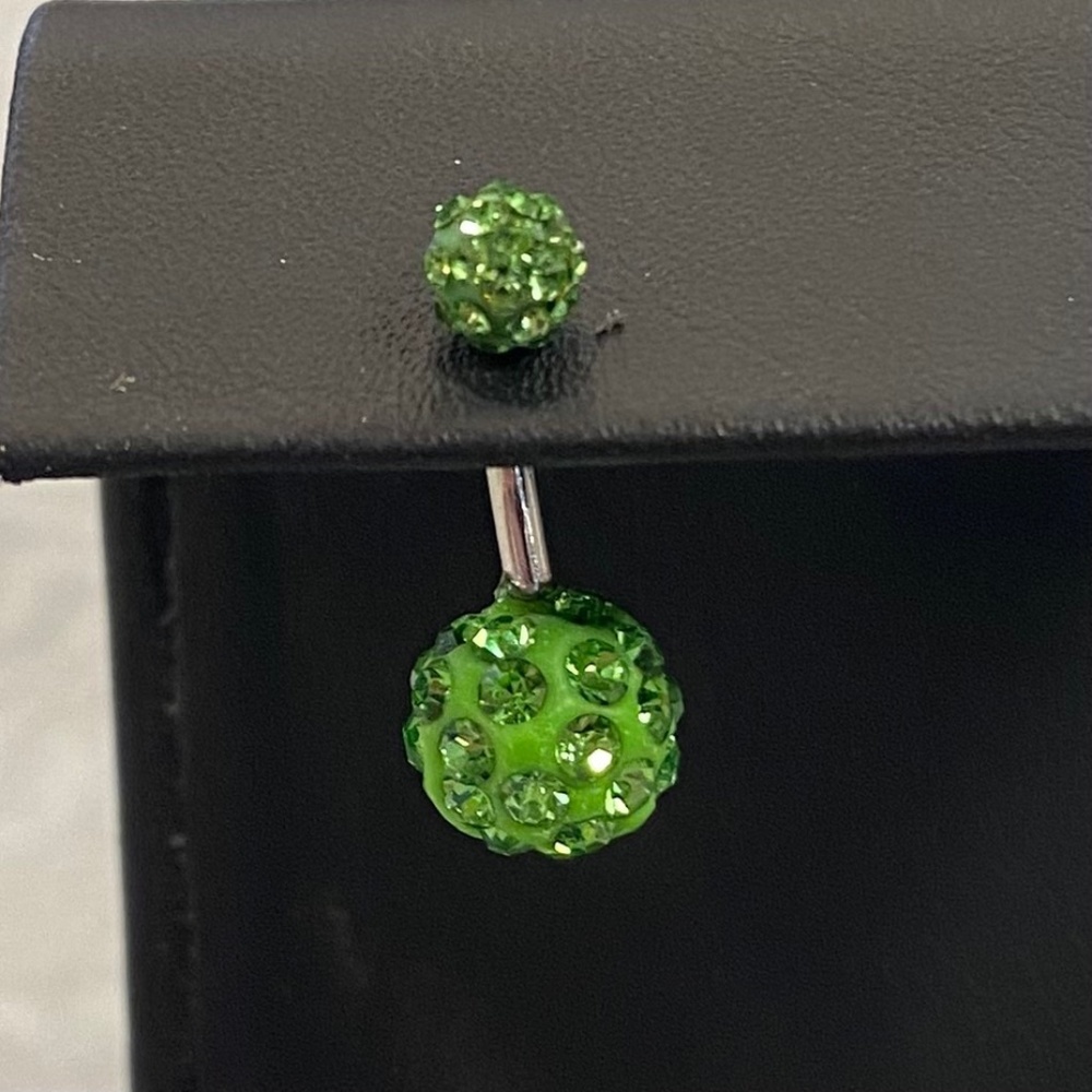 Green Belly Button Ring